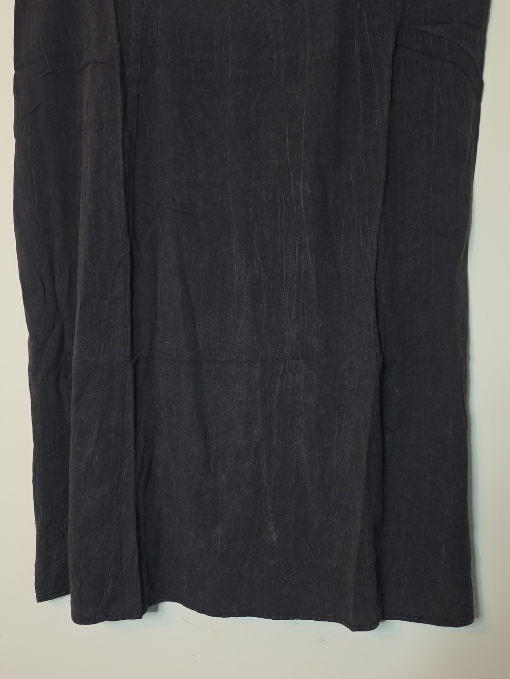 Zenana Ash Black Spaghetti-Strap V-Neck Dress - Classic Women's Dress - Picture 3 of 7